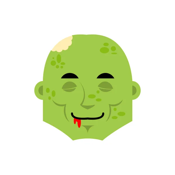 Zombie sovande Emoji. Living Dead sov känslor avatar. Döda — Stock vektor