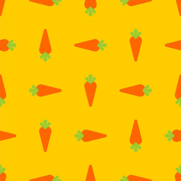Modèle de carotte sans couture. Fond de légumes. Enfants tissu te — Image vectorielle