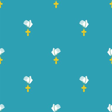 Eller dua desen sorunsuz. Din geçmişi. vektör te