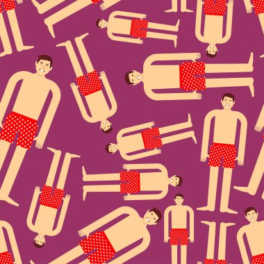 Külot desenli adam sorunsuz. İç çamaşırı arka plan man.