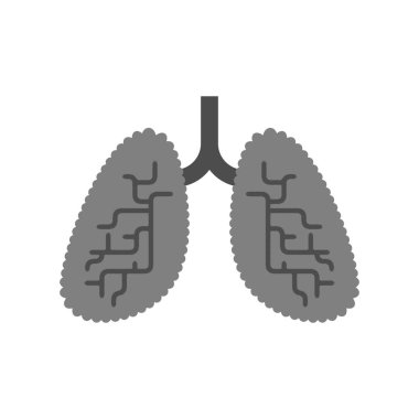 Ciğerleri sigara içiyor. Hasta iç organ. Solunum yolu hastalıkları.