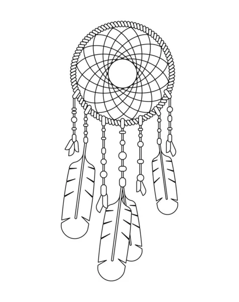 Álomfogó elszigetelt ikon. Dream Catcher jel. vektor szemlélte — Stock Vector