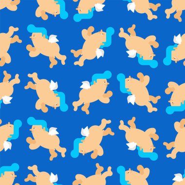 Cupid desen sorunsuz. Küçük melek karikatür arka plan. Valenti