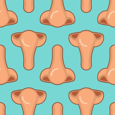 İnsan Burun deseni sorunsuz. Burun arka plan. vektör illustrati