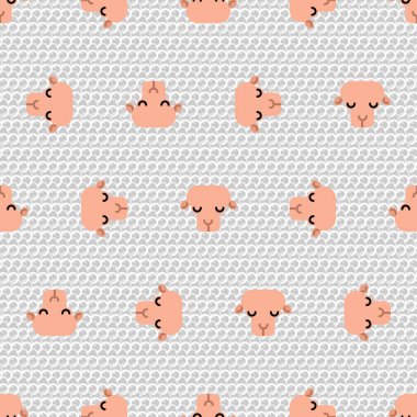 Ram deseni sorunsuz. Kuzu arka plan. Vektör dokusu