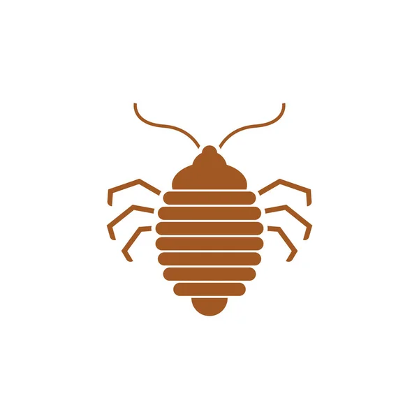 Εικονίδιο bug κρεβάτι. πινακίδα με κοριούς. εικόνα διανύσματος Τσιντς — Διανυσματικό Αρχείο