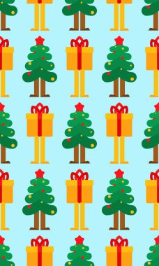 Noel ağacı ve hediyeler kusursuz. Xmas ve Yılbaşı Torbası