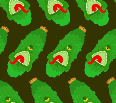 Salatalık canavar desenli dikişsiz. Gmo mutant geçmişi. Kızgın. 