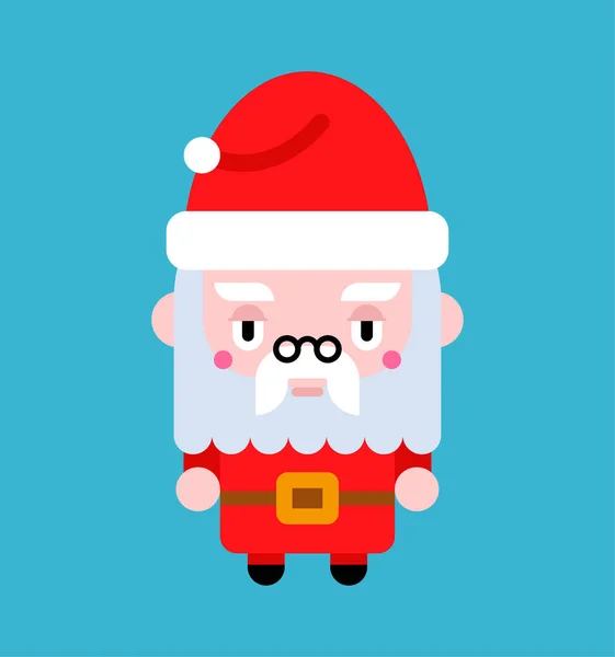 Papai Noel bonito kawaii isolado. estilo engraçado desenhos animados de Natal . — Vetor de Stock