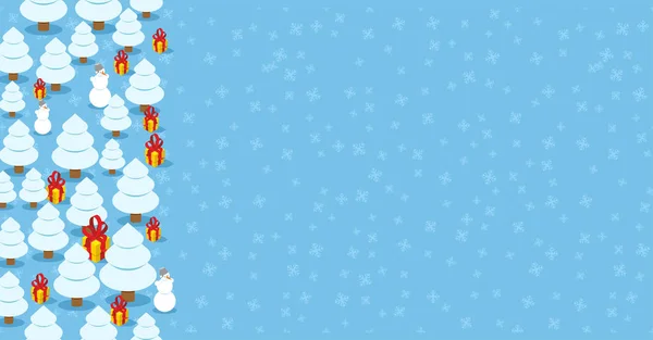 Trendy kerst design achtergrond. Kerst winterkaart Plaats voor t — Stockvector