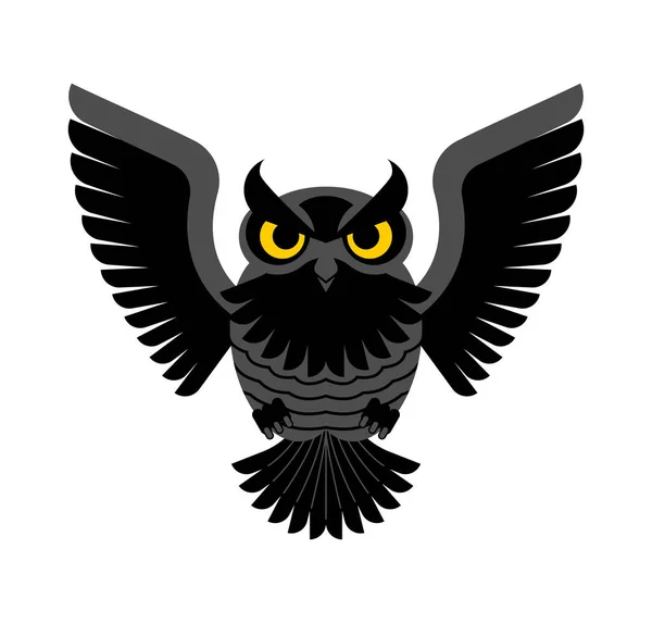 Uil Geïsoleerd Adelaar Uil Vogel Icoon Vectorillustratie — Stockvector