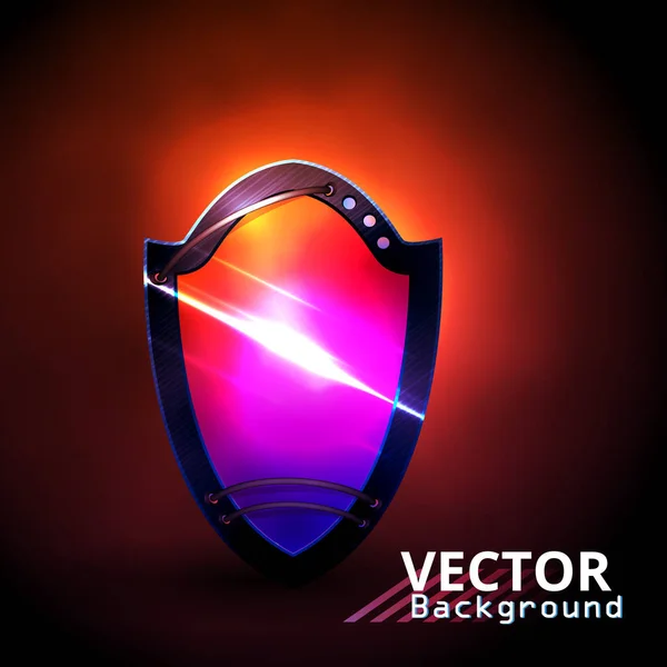 Vector Concept Protection Shield Protection Virus Danger Hacking Royalty Free Stock Vectors