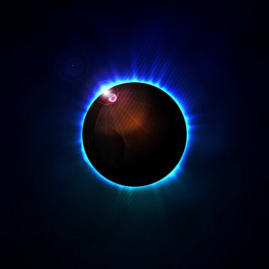 Vektör çizim alanı tutulması, ışık ışınları bir kavram. Arka plan.