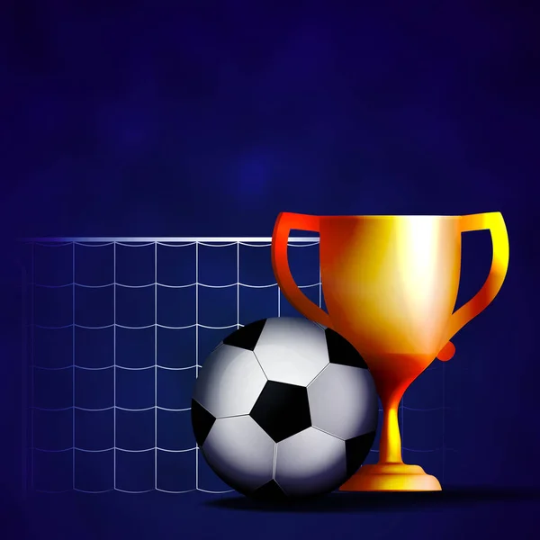 セメントのサッカー選手権のベクトル イラスト — ストックベクタ