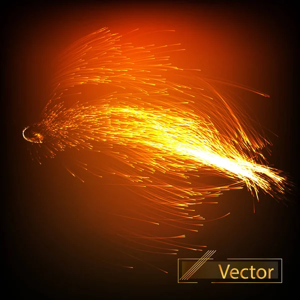 Explosión Mágica Líneas Brillantes Del Centro Ilustración Brillante Del Vector — Vector de stock