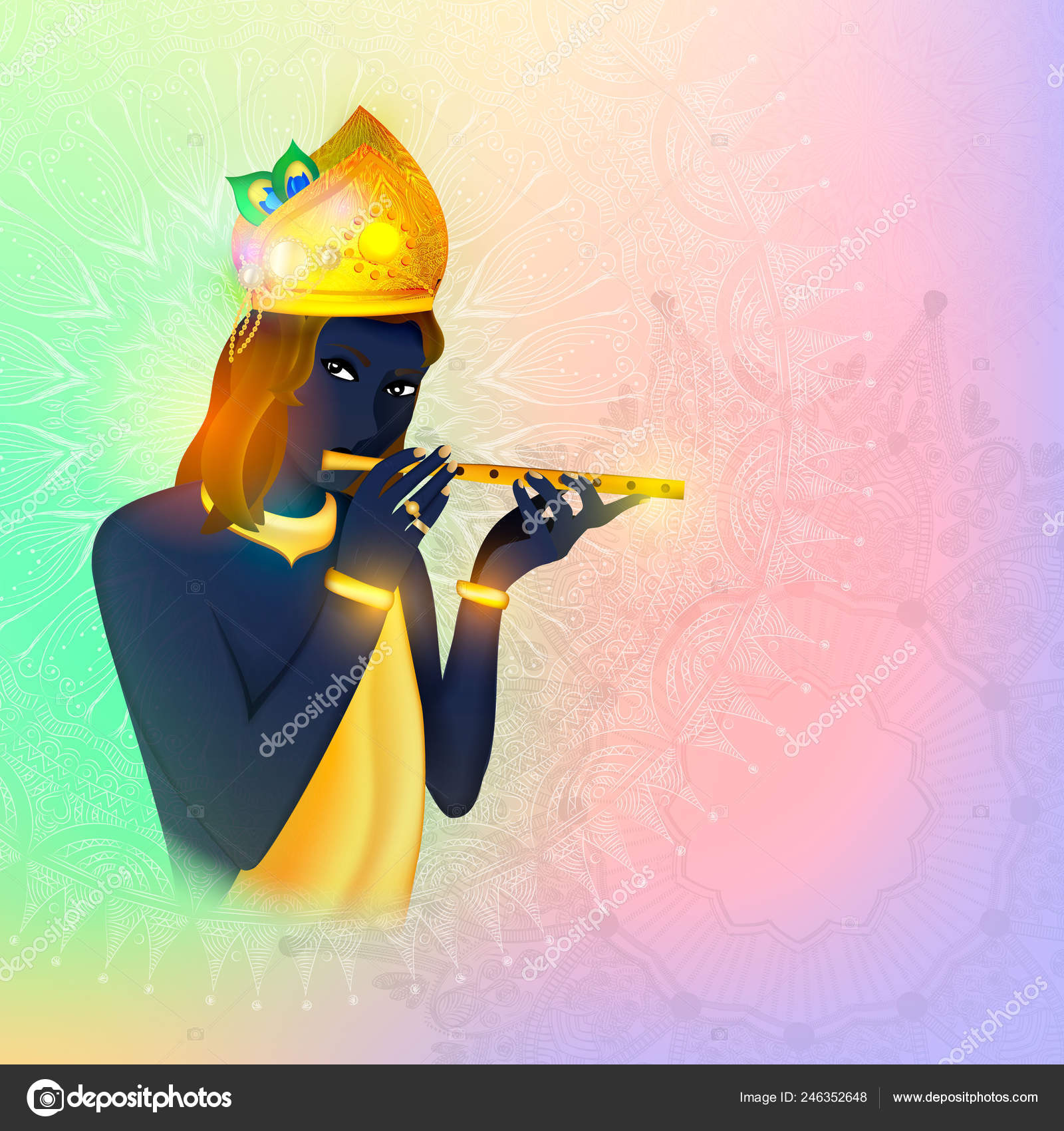 Vector Illustration Concept Religion Avatar God Krishna Black Boy Playing Stock Vector Image by ©ponomarenko #246352648 Vector Illustration Concept Religion Avatar God Krishna Black Boy Playing Stock Vector Image by ©ponomarenko #246352648