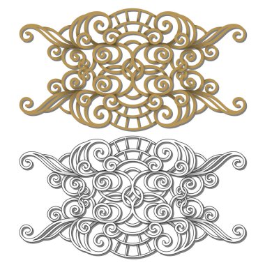 Vektör tasarım öğeleri kümesi sayfa süslemeleri için. Sınır. Doğrusal tarzı tasarım öğeleri. Kaydırma öğeleri koleksiyonu 