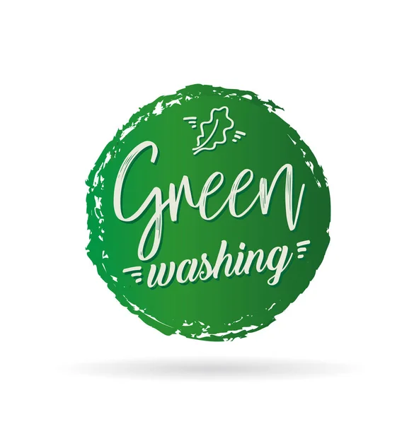 Greenwashing Marketing Sales Advertising — Stock Vector