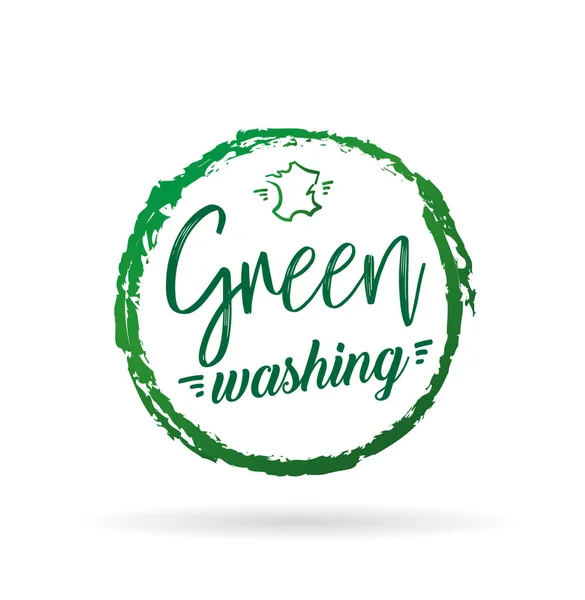 Greenwashing Marketing Sales Advertising — Stock Vector