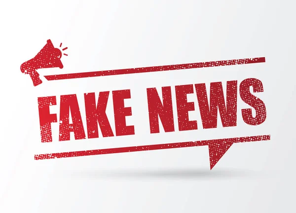 Fake News Dans Les Medias Reseaux Sociaux — Stock Vector