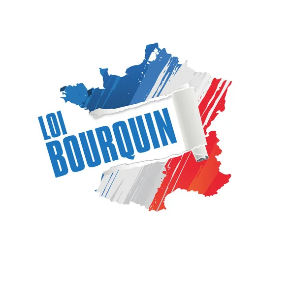 Francouzský Zákon Bourquin — Stockový vektor
