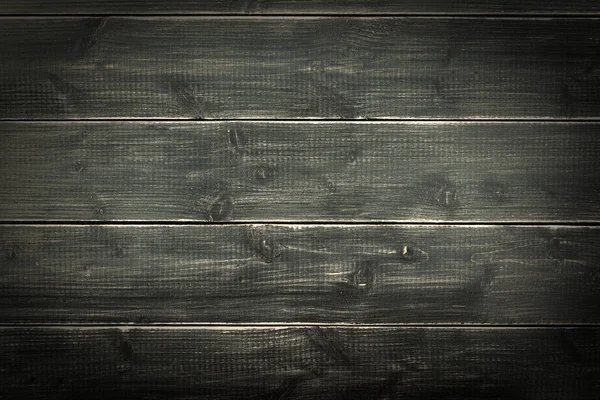 Old Vintage Dark Wood Plank Background Surface Texture Horizontal Vignette — Stock Photo, Image