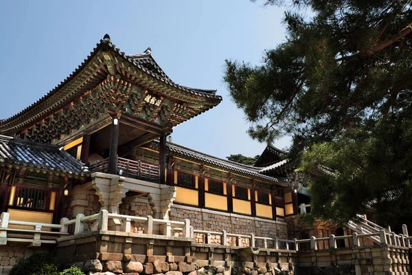 Kore Bulguksa Unesco Geleneksel Eski Budist Tapınağı — Stok fotoğraf
