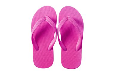 Beyaz arka plan üzerinde parlak pembe izole floplar flip