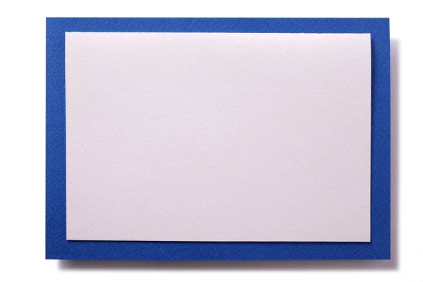 Kerst Uitnodiging Kaart Blauwe Rand — Stockfoto