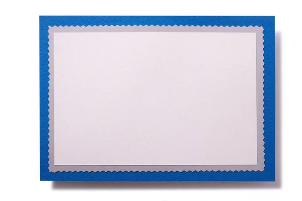 Modelo Borda Azul Cartão Natal — Fotografia de Stock