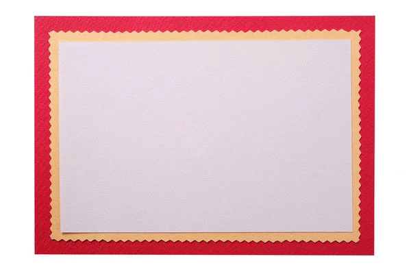 Christmas Card Frame Isolated — Stock Photo, Image