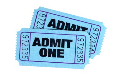 İki mavi itiraf izole bir bilet 
