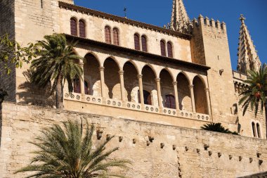 Palma Mallorca kings palace Almudaina yan görünüm