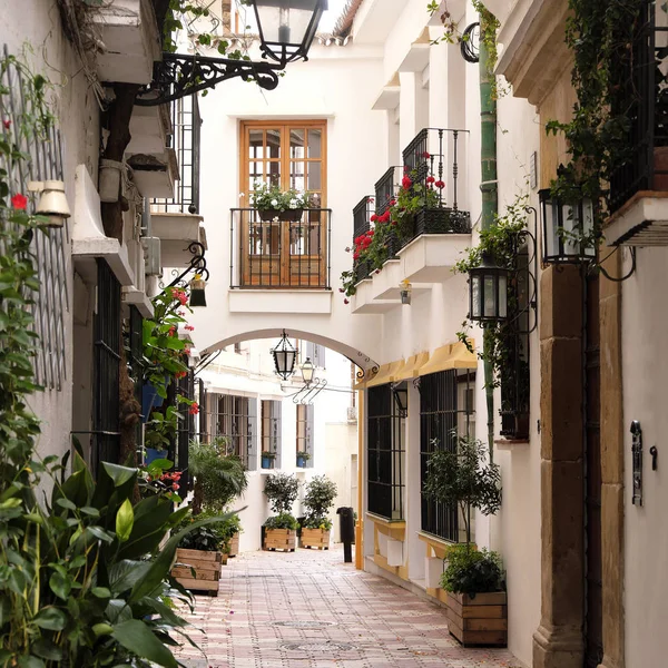 Marbella old town Andalucia Spain typical Spanish village — Stock Photo, Image