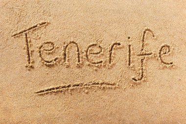 Tenerife yaz plaj mesaj yazma