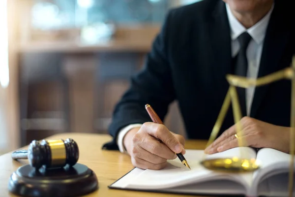 Lawyer Judge Work Office Gavel Balance — Stock Photo, Image