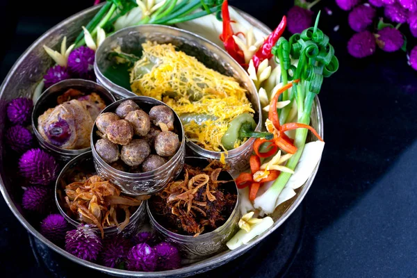 Reis Eiswasser Thailändischen Alten Stil Essen Für Die Sommerzeit — Stockfoto