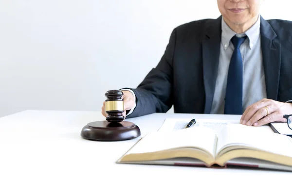 In the office of Judge or lawyer, — Stock Photo, Image