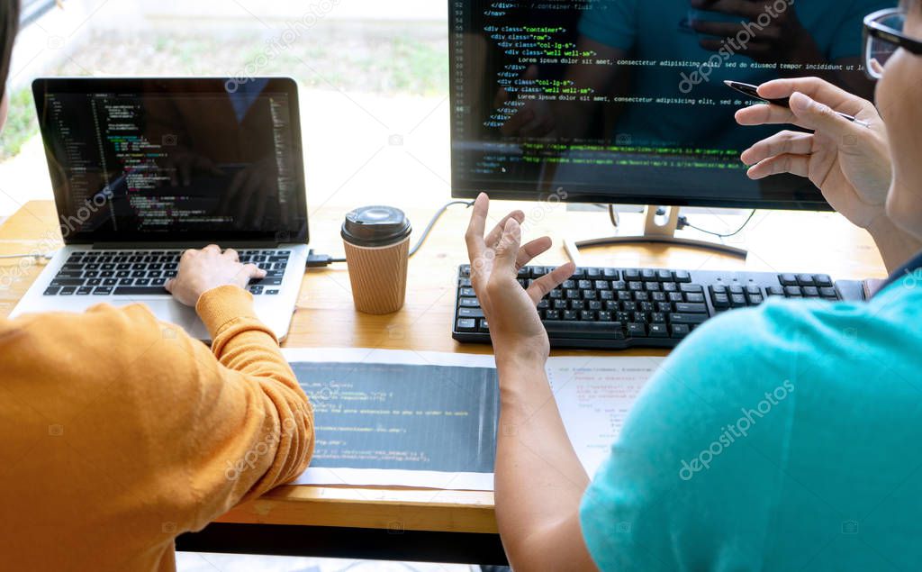 programmer work with Developing programming