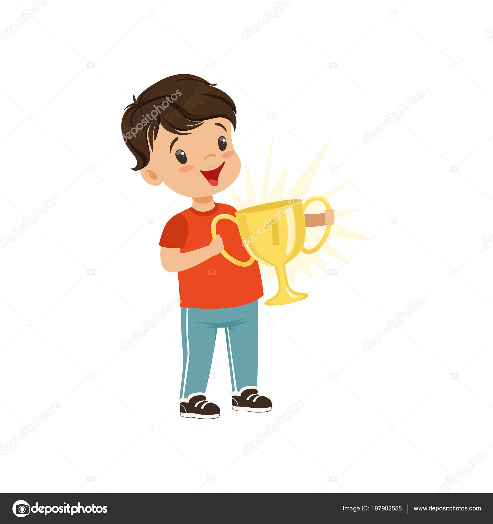 子供の身体活動概念ベクトル イラスト白背景に優勝カップを保持しているかわいい男の子 ストックベクター C Topvectors 子供の身体活動概念ベクトル イラスト白背景に優勝カップを保持しているかわいい男の子 ストックベクター C Topvectors