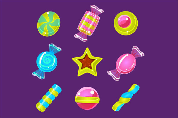 Hard Candy красочные иконки упрощенный набор