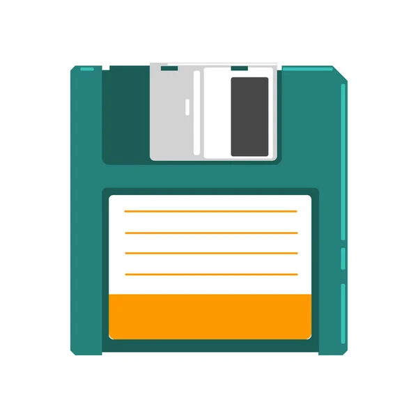 Retro diskette vector illustratie op een witte achtergrond — Stockvector