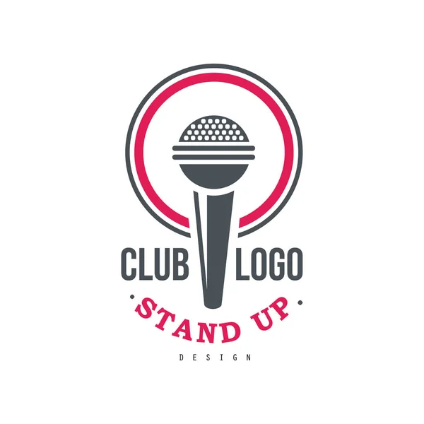Opstaan club logo ontwerp vector illustratie op een witte achtergrond — Stockvector
