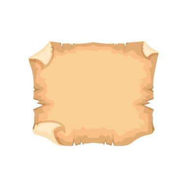 Antik eski sayfaya metin vektör çizim beyaz bir arka plan üzerinde alan