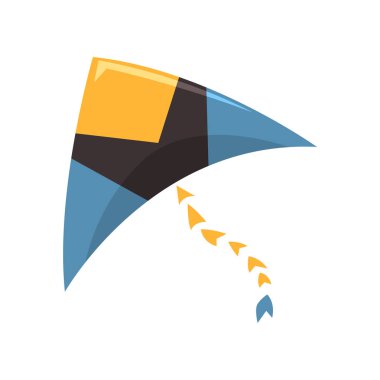 Beyaz bir arka plan üzerinde renkli uçurtma vektör çizim