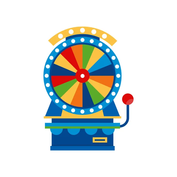 Fortune wheel , arcade game vending machin vector Illustration on a white background — Stock Vector