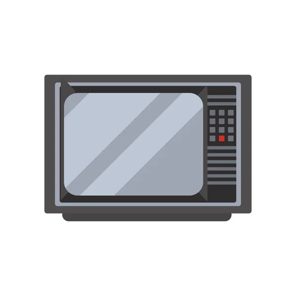 Retro TV, television receiver vector Illustration on a white background — Stock Vector