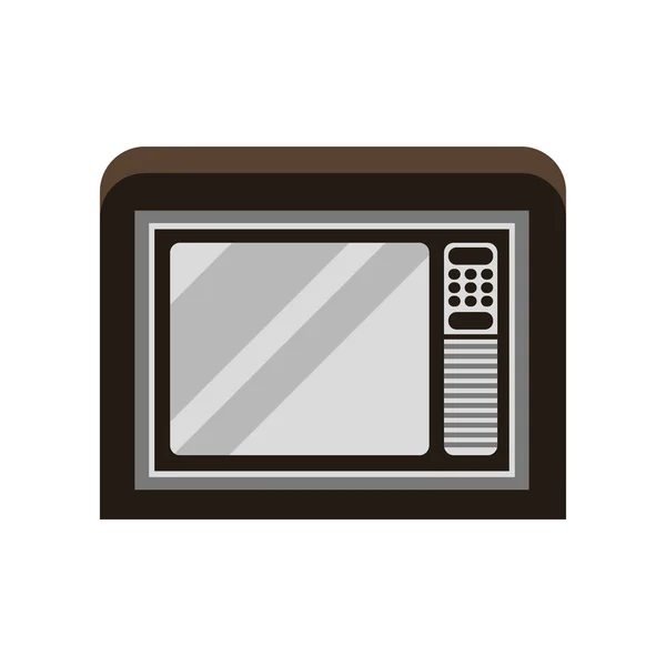 Obsolete old TV vector Illustration on a white background — Stock Vector