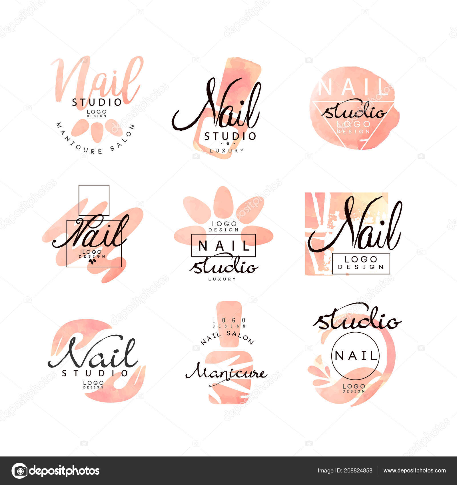 12 Ideas De Logos De Unas Logos De Unas Logotipo De Salon Diseno De Images