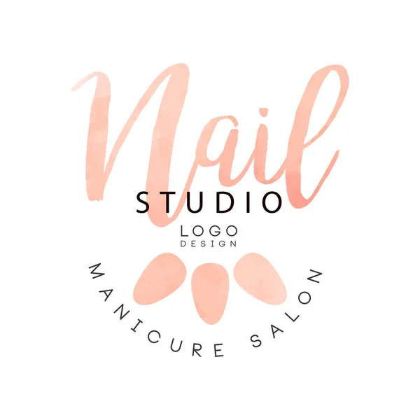 Manicure nail studio logo design, template for nail bar, beauty saloon ...